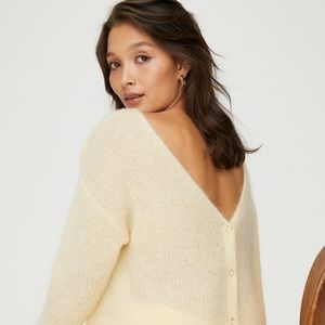 NWOT Aritzia Wilfred Front to Back Reversible Giselle Cardigan Sweater (small)